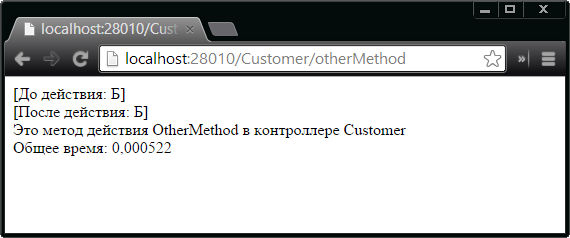 Эффект от переопределения фильтров действий