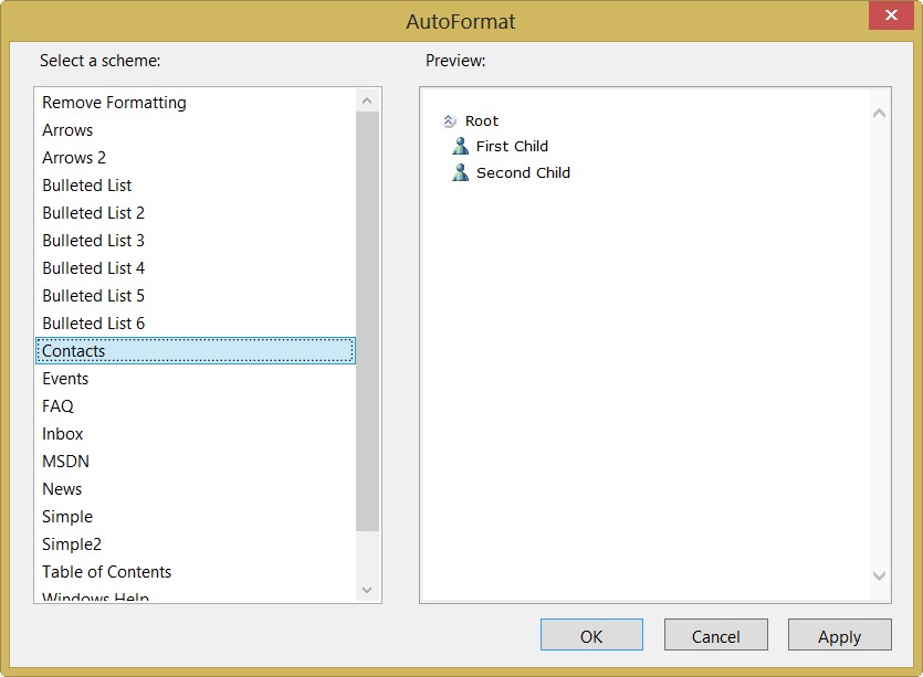 Создание стилей с помощью Visual Studio