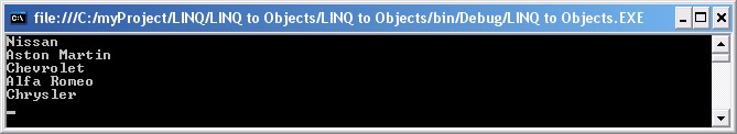 Использование LINQ-операции Take