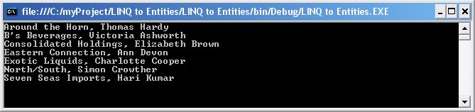 Использование LINQ для запроса к представлению базы данных