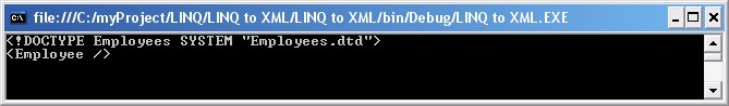 Создание DOCTYPE-объявления посредством LINQ to XML