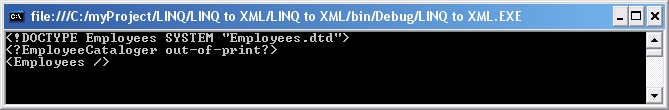 более сложный пример создания XML-документа с помощью XDocument