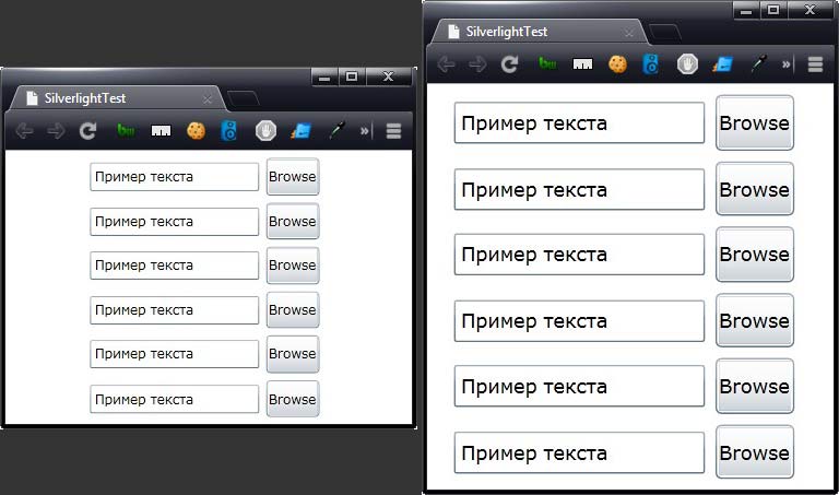 Масштабирование элементов
