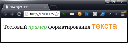 Форматирование фрагментов текста