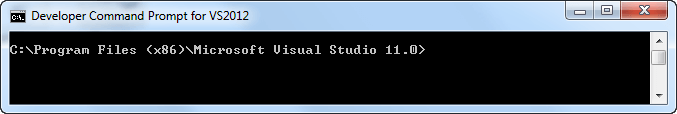 Командная строка в Visual Studio 2010