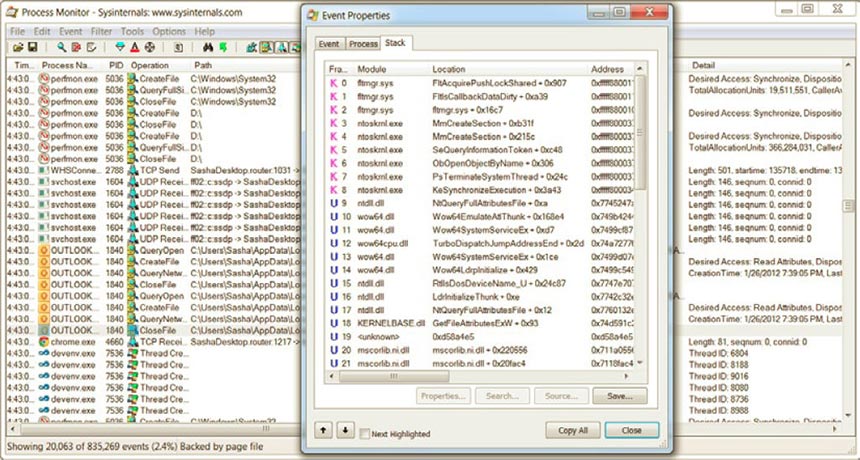 Инструмент Process Monitor