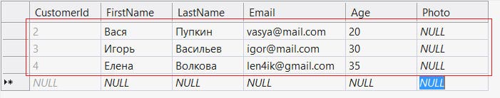 Загрузка всех данных из таблицы с помощью Entity Framework