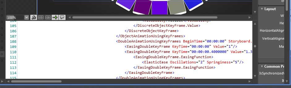 Интегрированный в Expression Blend редактор XAML