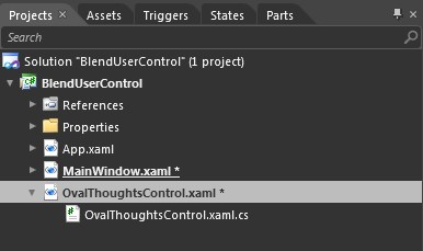 XAML-файл введенный в проект для нового элемента управления