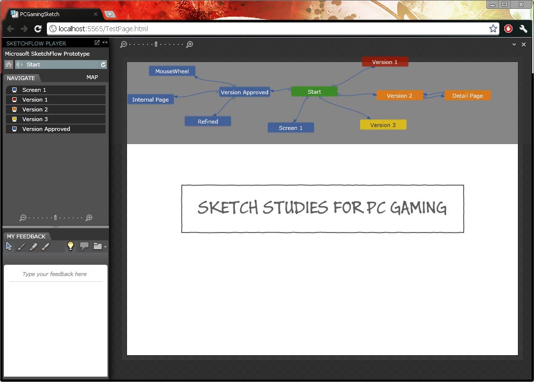 Проигрыватель SketchFlow Player