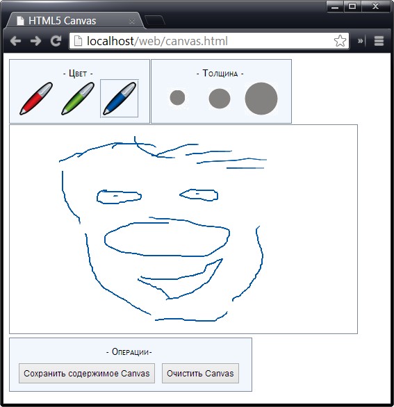 Рисование на холсте Canvas