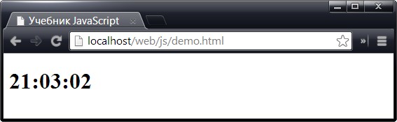 Часы на JavaScript